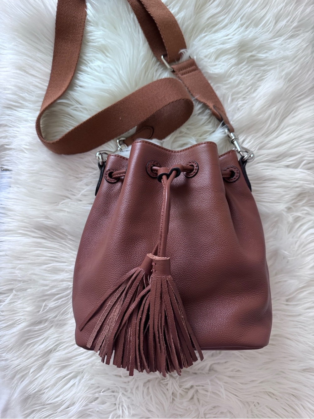 J.Jill leather bucket bag